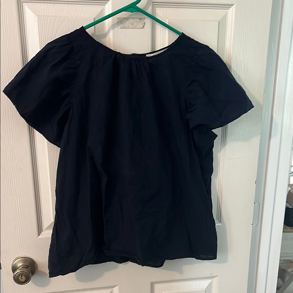 Classic Navy Blue Women's Top